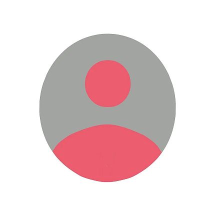 Icon-Person rot auf grauem Hintergrund oval