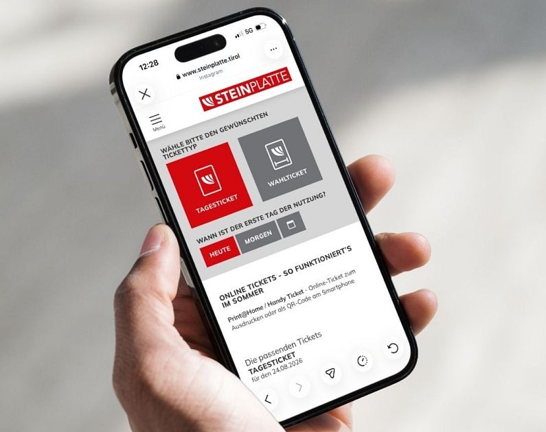 Online Ticketshop Steinplatte
